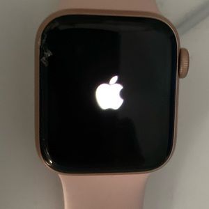 Broken Apple Watch with Pink Band